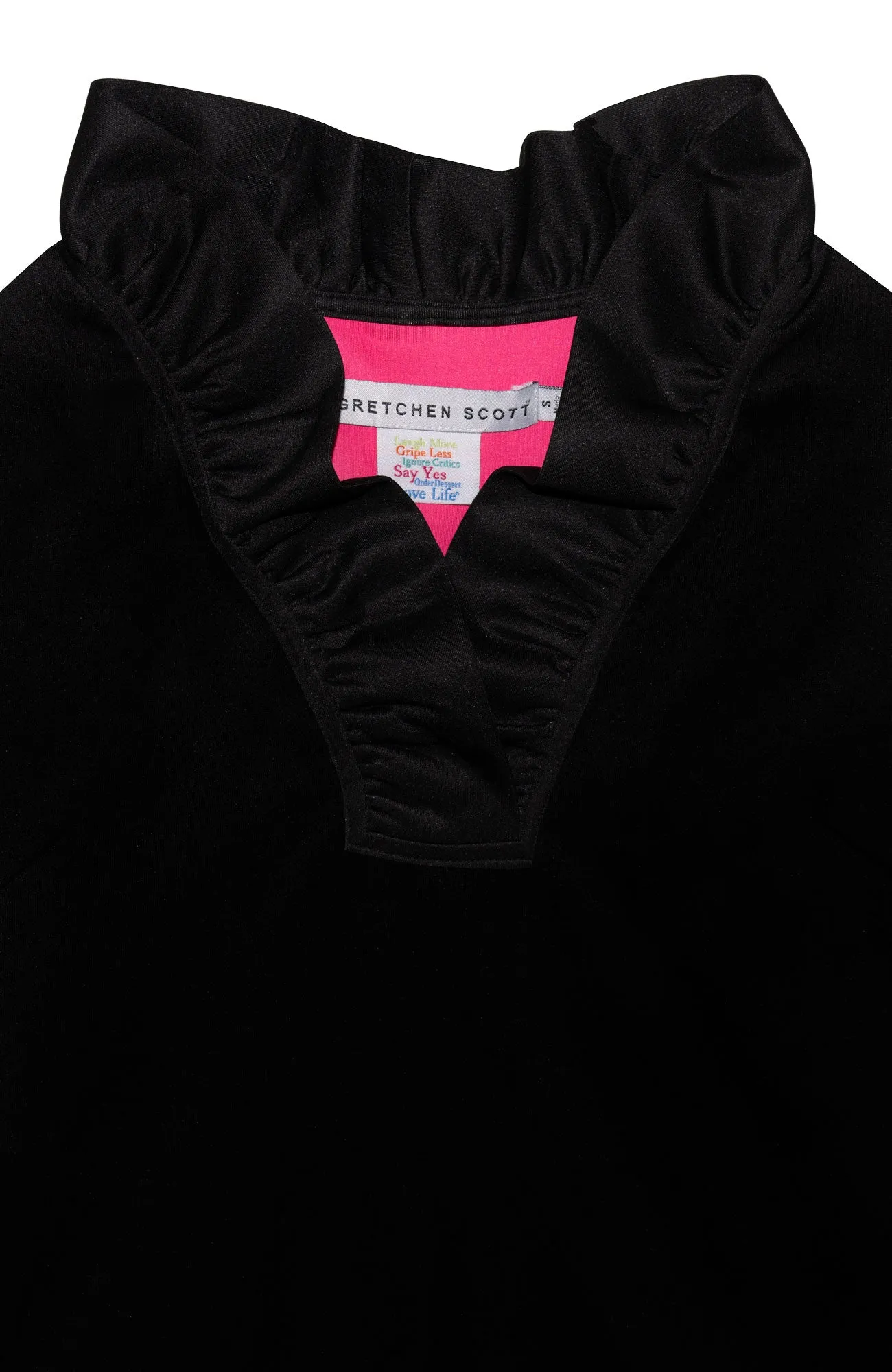 Jersey Ruffneck 3/4 Sleeve Top - Solid parent-child coord