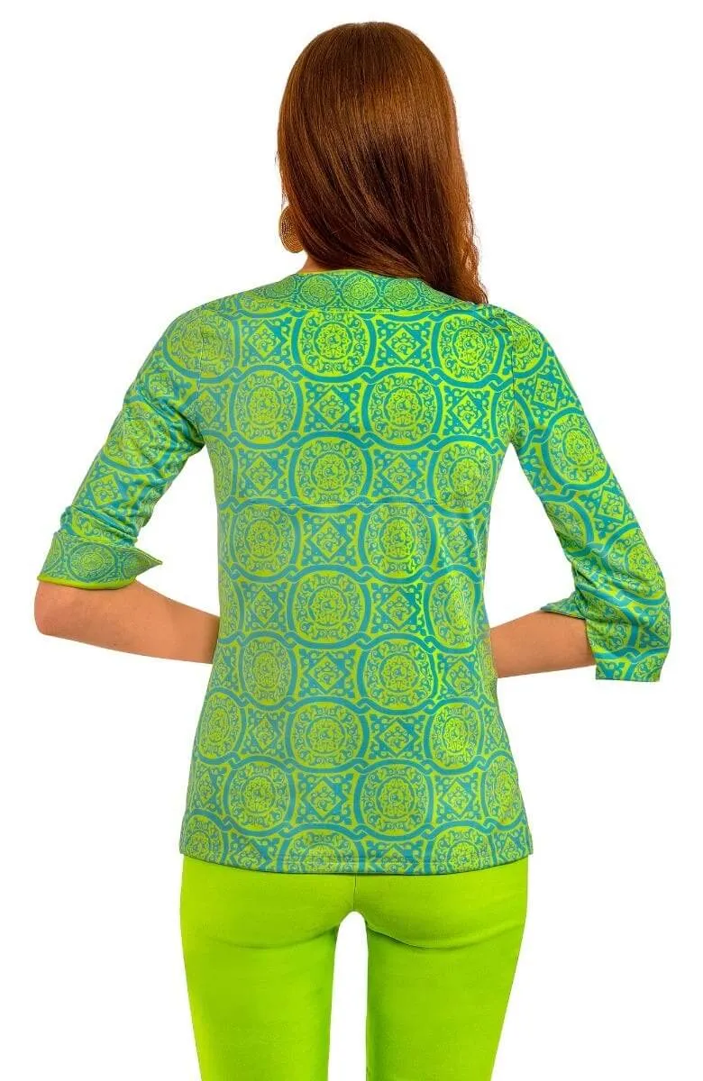 Jersey Split Neck Tunic - Sultan's Dining Room bff set