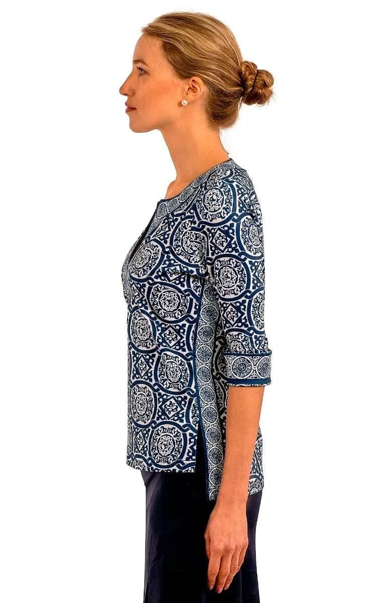 Jersey Split Neck Tunic - Sultan's Dining Room bff set