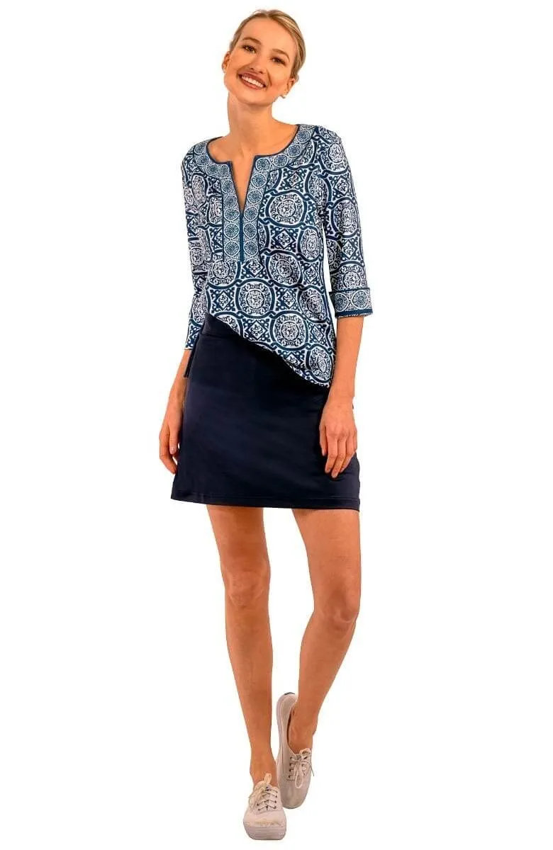 Jersey Split Neck Tunic - Sultan's Dining Room bff set