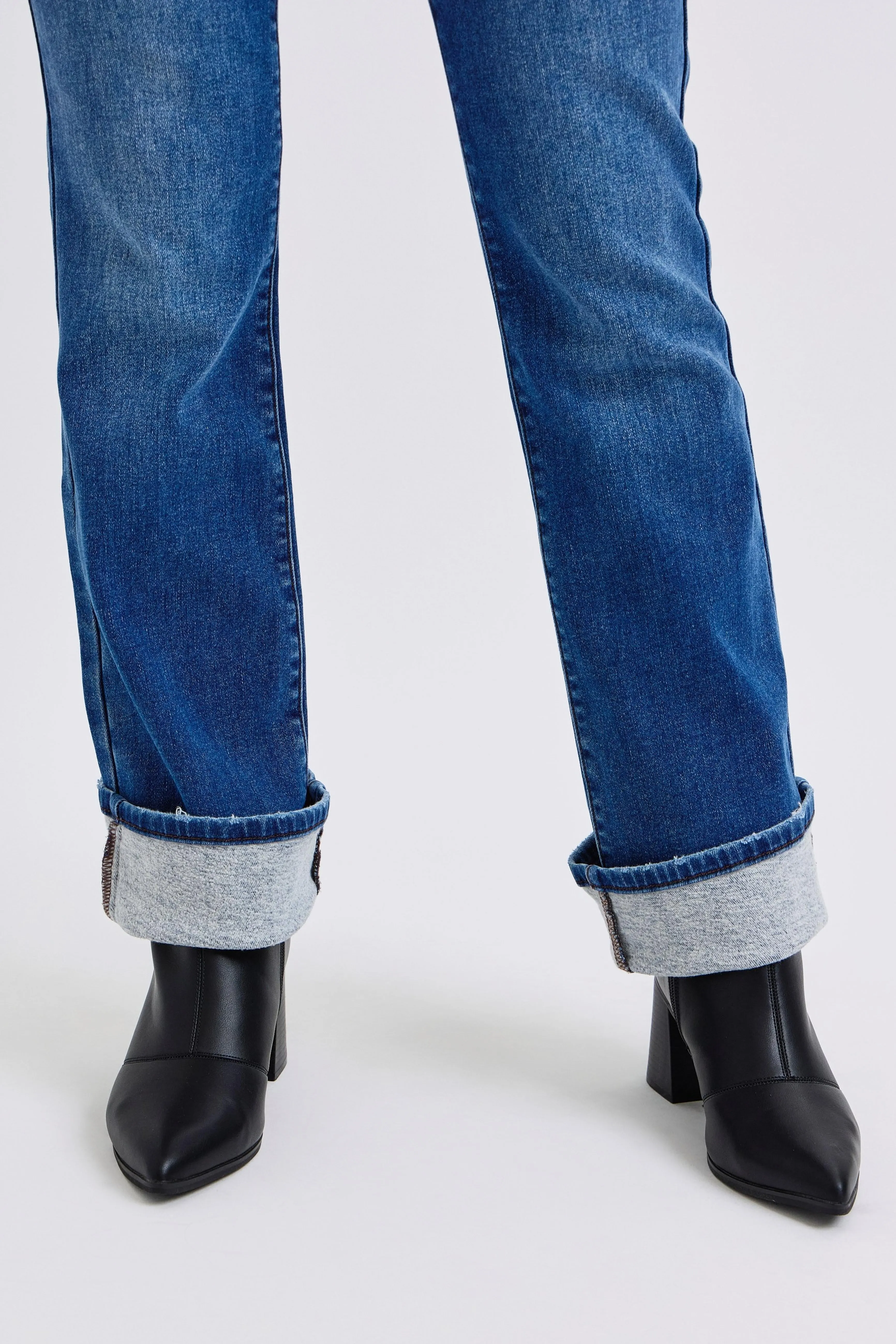 Judy Blue Dark Wash Thermal Lined Bootcut Jeans style shift