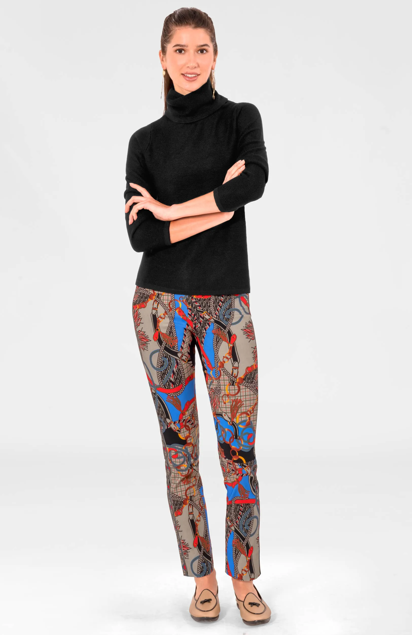 Knit Knit Turtleneck Sweater slimming design