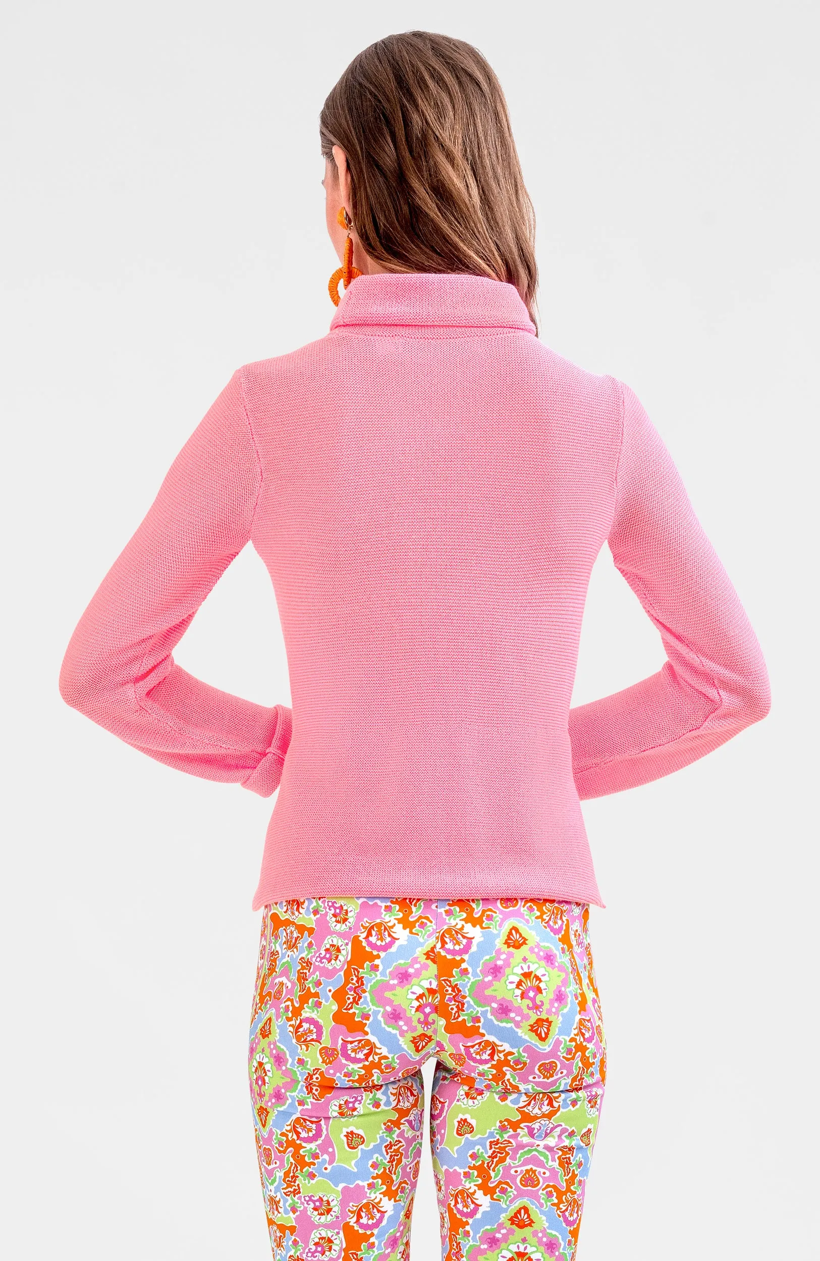 Knit Knit Turtleneck Sweater slimming design
