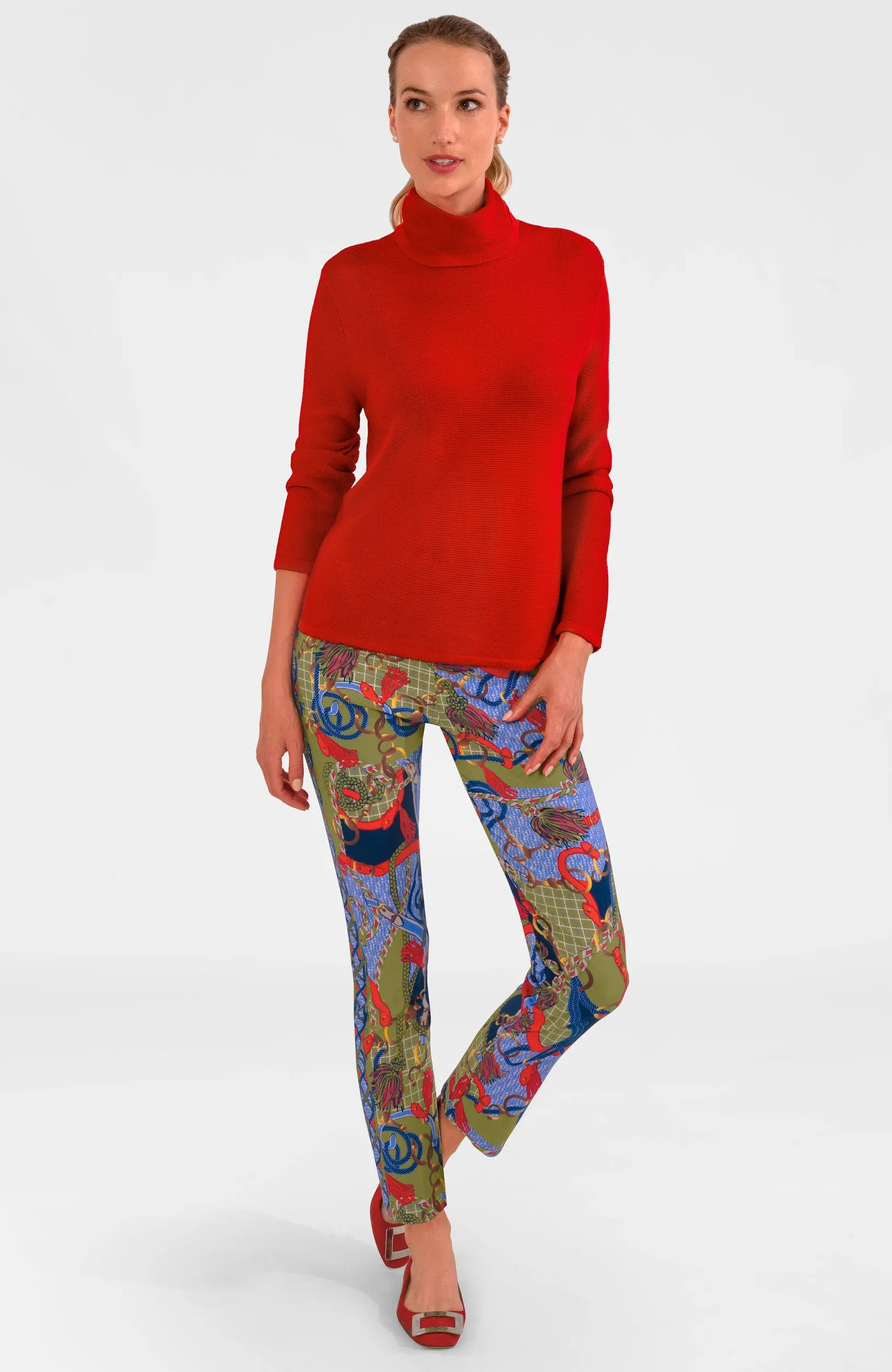 Knit Knit Turtleneck Sweater slimming design