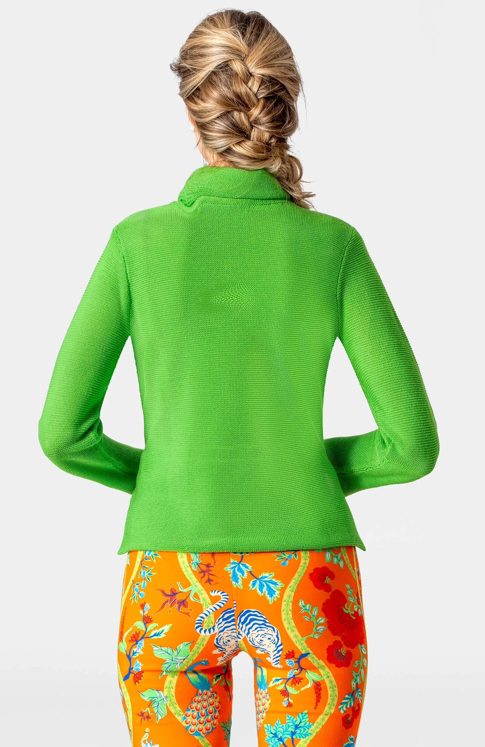 Knit Knit Turtleneck Sweater slimming design