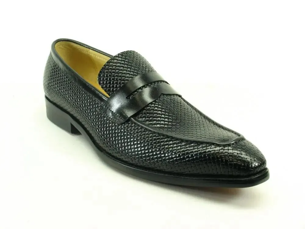 KS478-110E Carrucci Burnished Woven Penny Loafer cozy motion