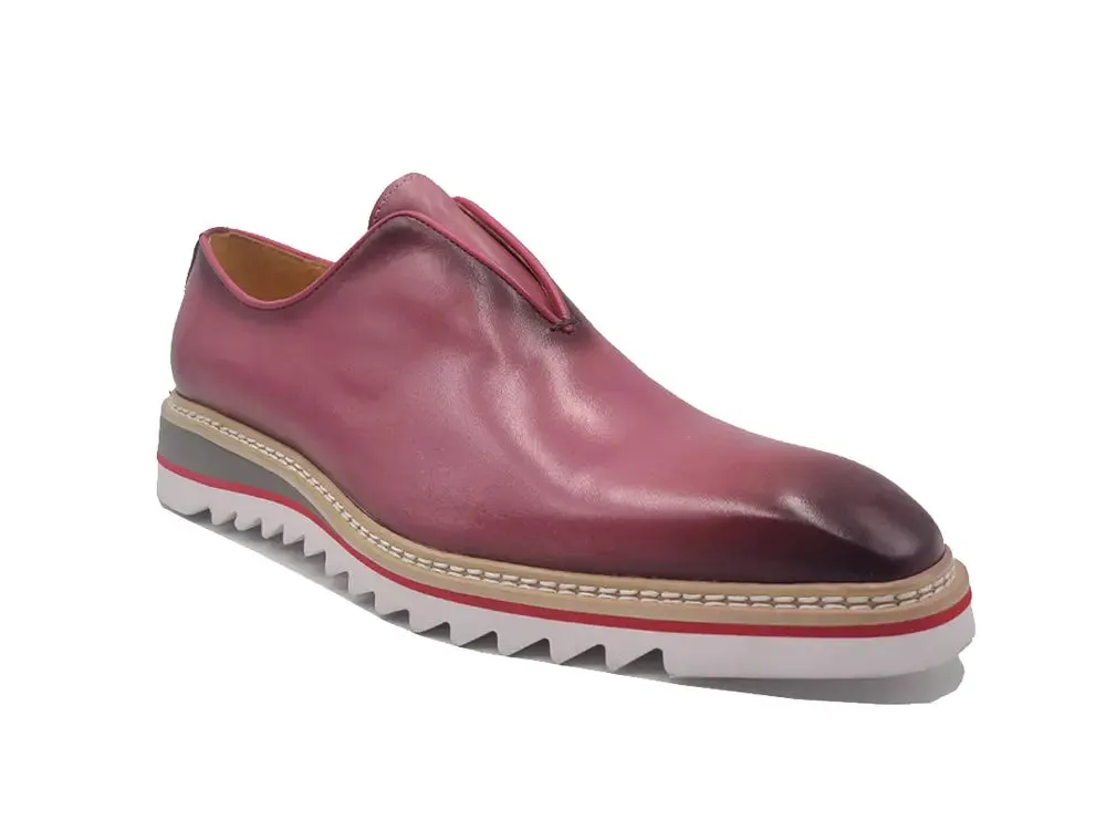 Laceless Loafer with Contrast color lightweight sole mood wear