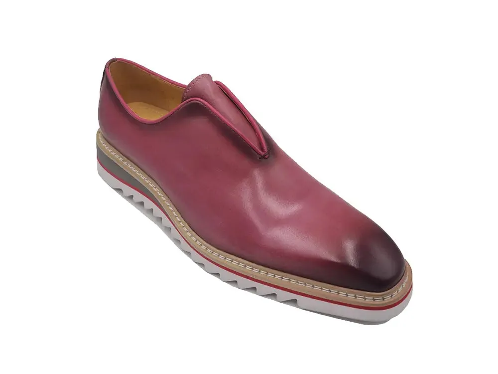 Laceless Loafer with Contrast color lightweight sole mood wear