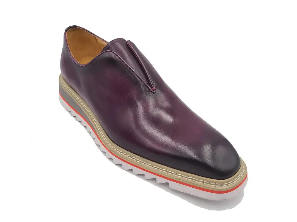 Laceless Loafer with Contrast color lightweight sole mood wear