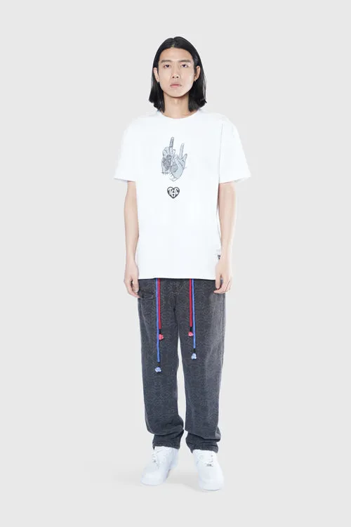 Laser Etched Pattern Denim Comfortable Jeans street vibe