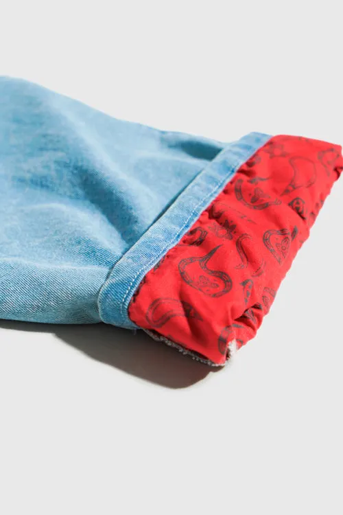 Laser Etched Pattern Denim Comfortable Jeans trip partner