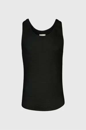 color-black,Men,product:Lavender Mesh Ganzie String Vest,removecolor,Technical Vest,Tees,THC,Utility Vest
