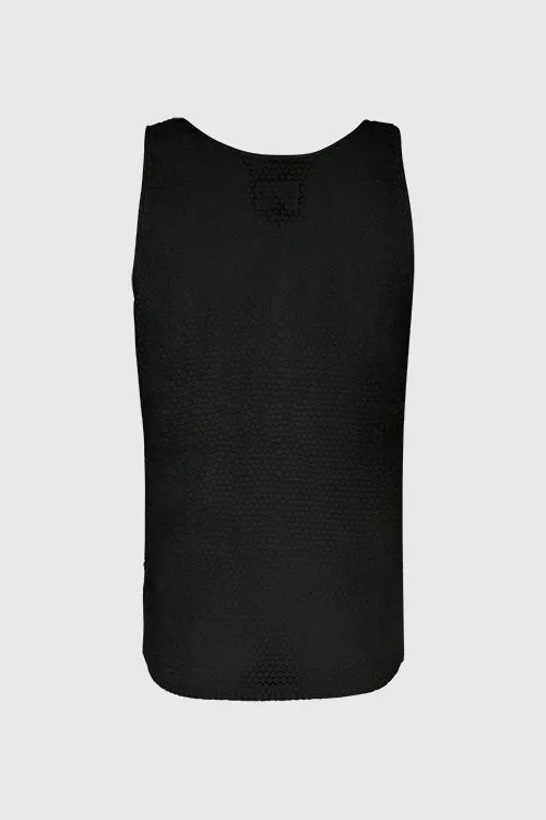 Lavender Mesh Ganzie String Vest workout gym