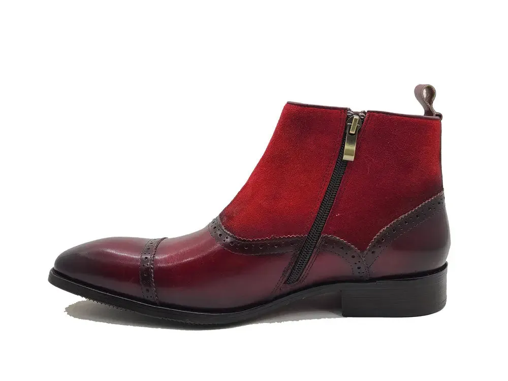 Leather & Suede Slip-On Boot hike zone