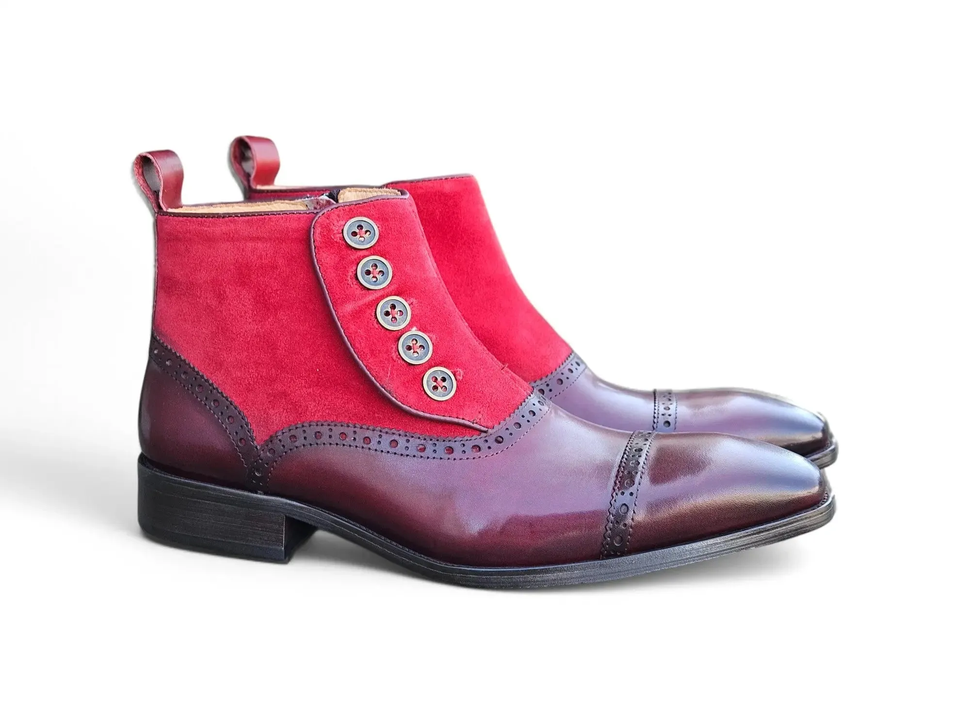 Leather & Suede Slip-On Boot hike zone