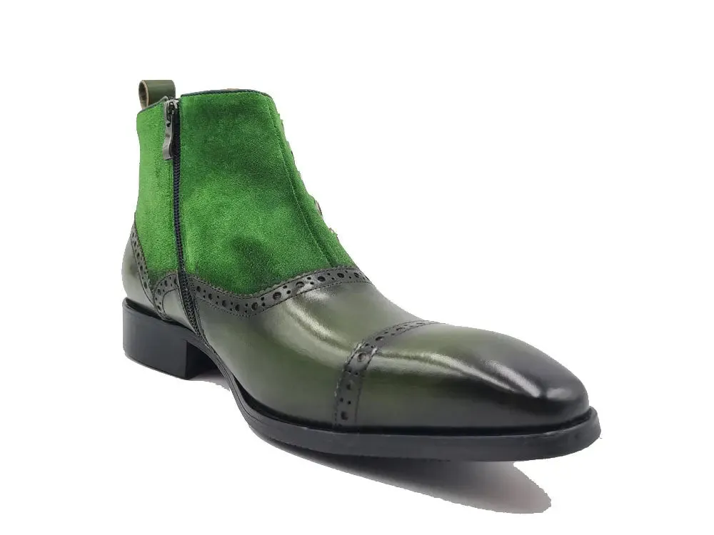 Leather & Suede Slip-On Boot hike zone