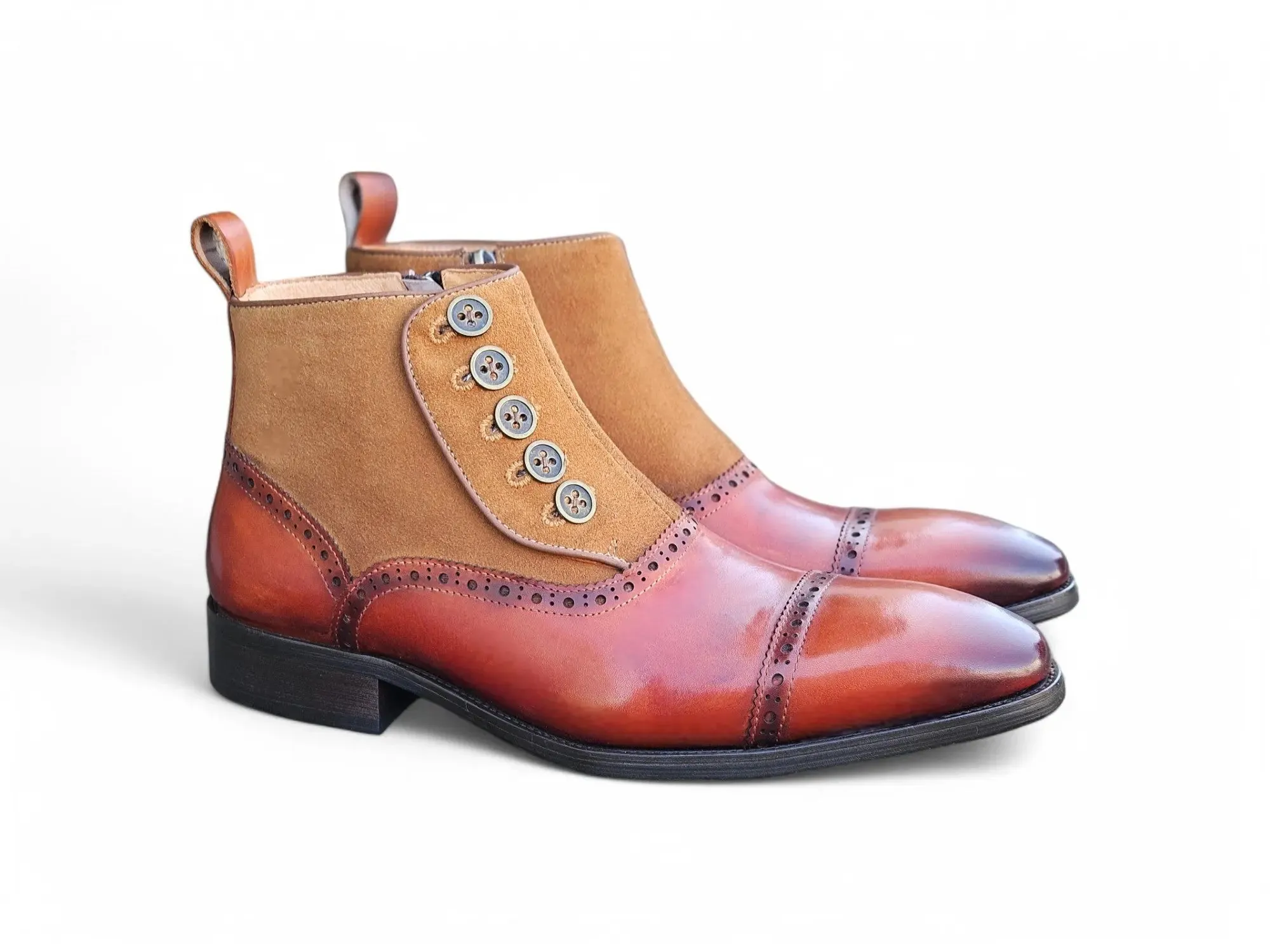 Leather & Suede Slip-On Boot hike zone