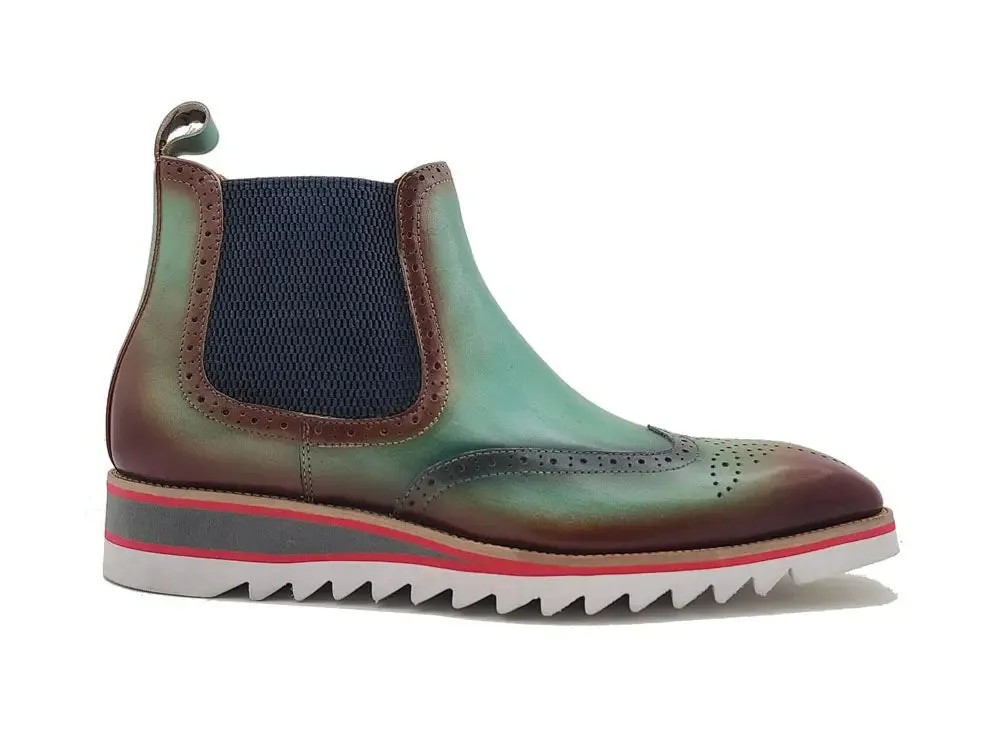 Leather Chelsea Boot With Lightweight Sole dawn run