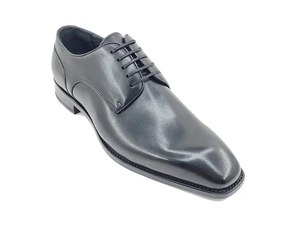 Leather Sole Plain Toe Burnished Blucher breathable feel
