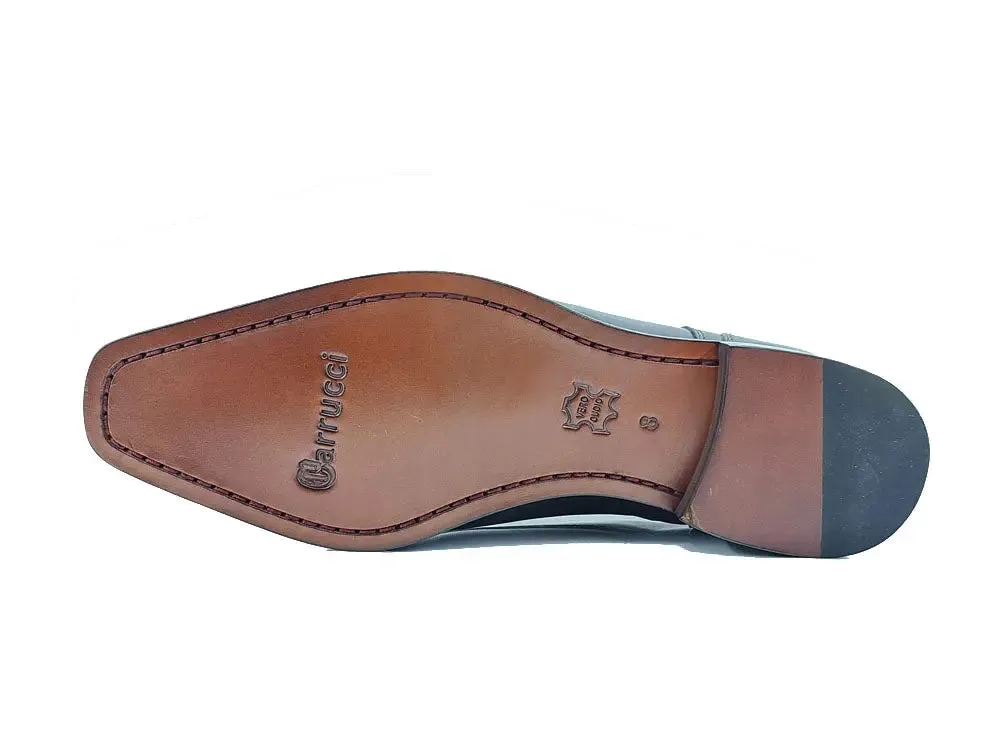 Leather Sole Plain Toe Burnished Blucher breathable feel