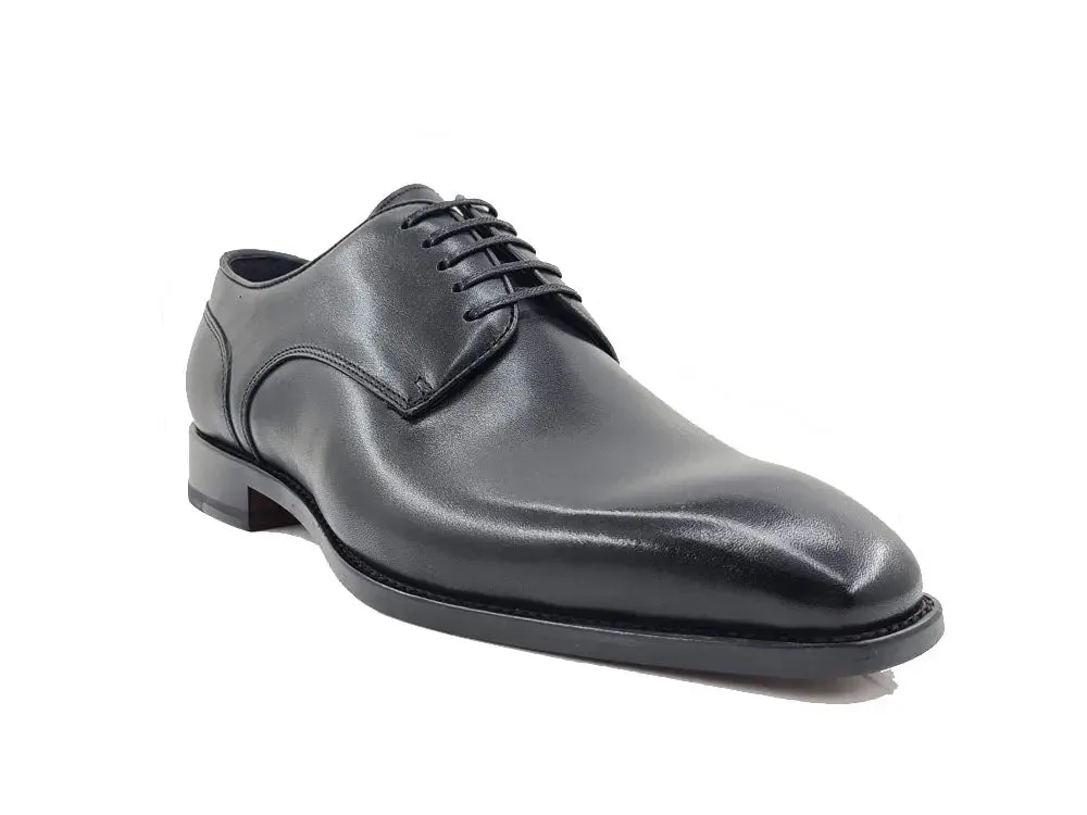 Leather Sole Plain Toe Burnished Blucher breathable feel