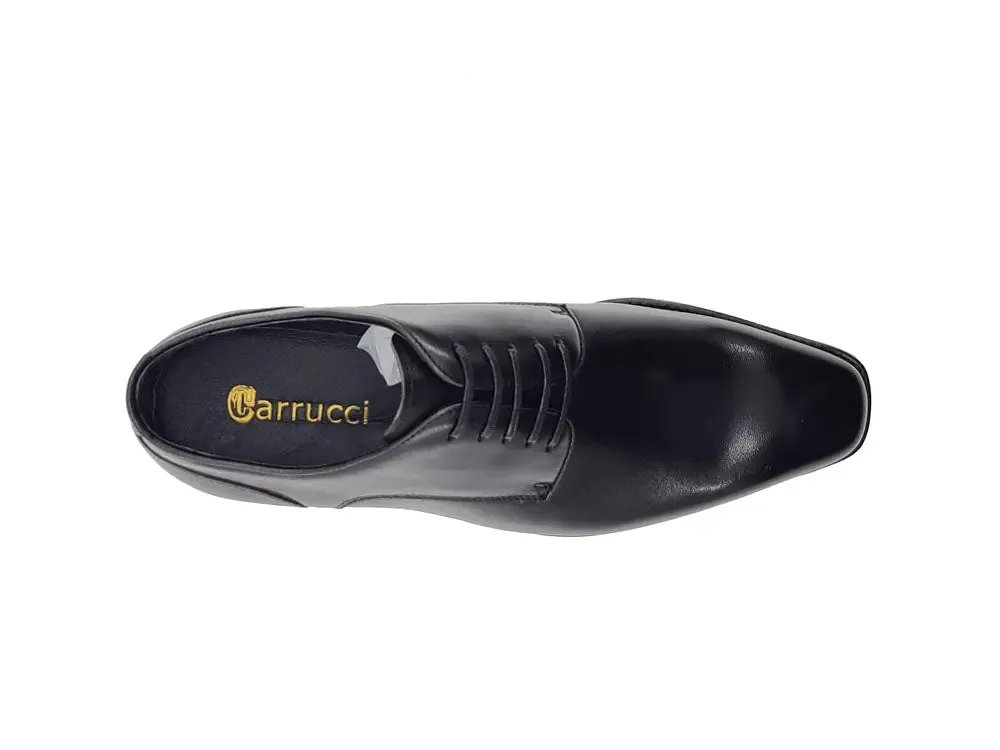 Leather Sole Plain Toe Burnished Blucher breathable feel