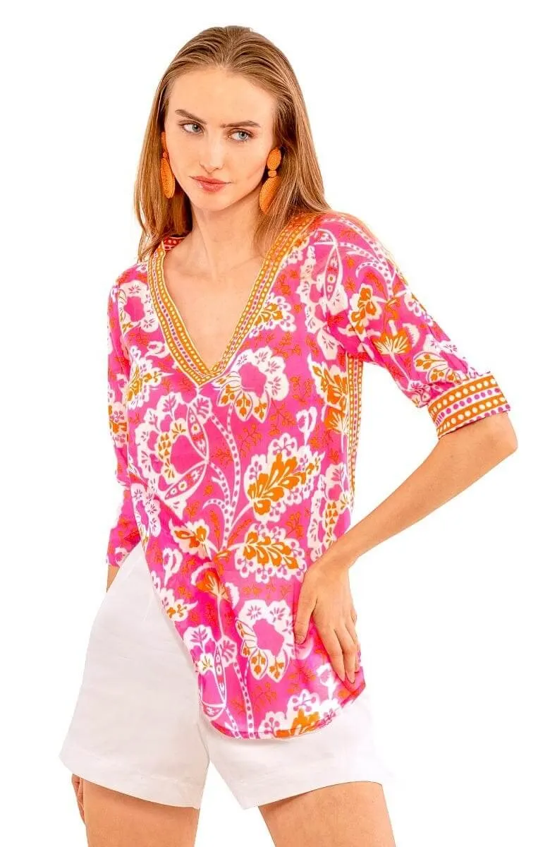 Blouses,Blouses & Shirts,Blouses & Shirts Collection,Clothing,Clothing Collection,Fall/Winter,Fall/Winter Collection,Flora,Flora Collection,Online Store,Printed,Printed Tops,Prints,Regular Price Collection,spo-cs-disabled,spo-default,spo-disabled,s
