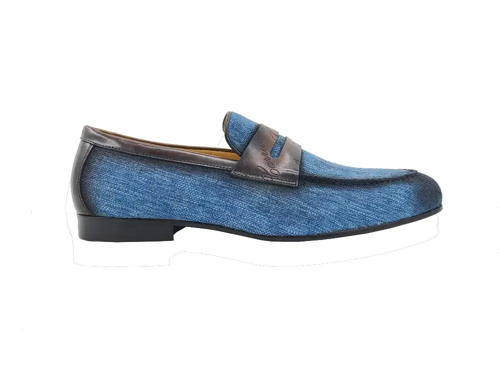 Life Style Penny Loafer W Leather Trim easy fit
