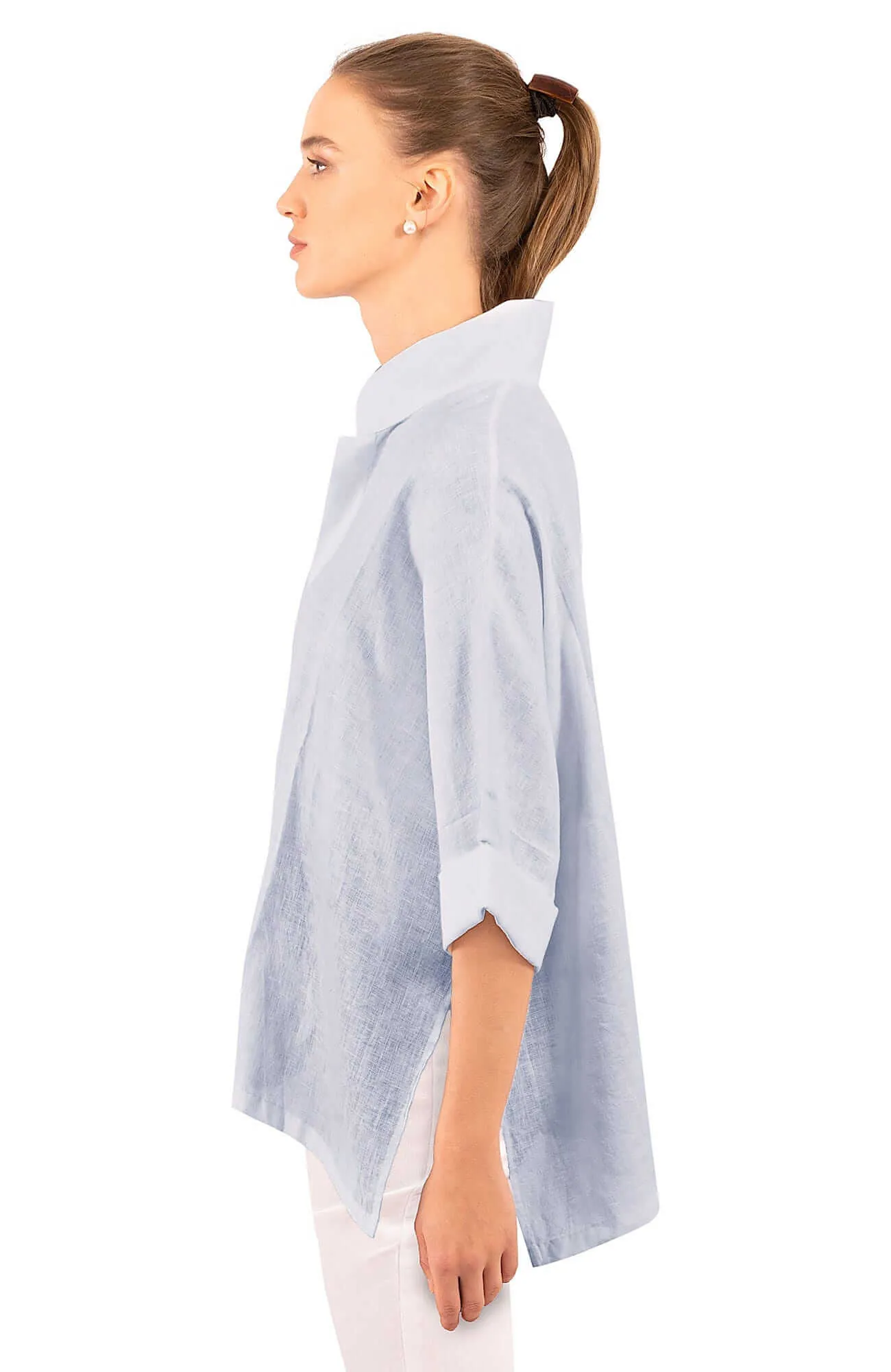 Little Lulu Linen Blouse - La Di Da rainproof