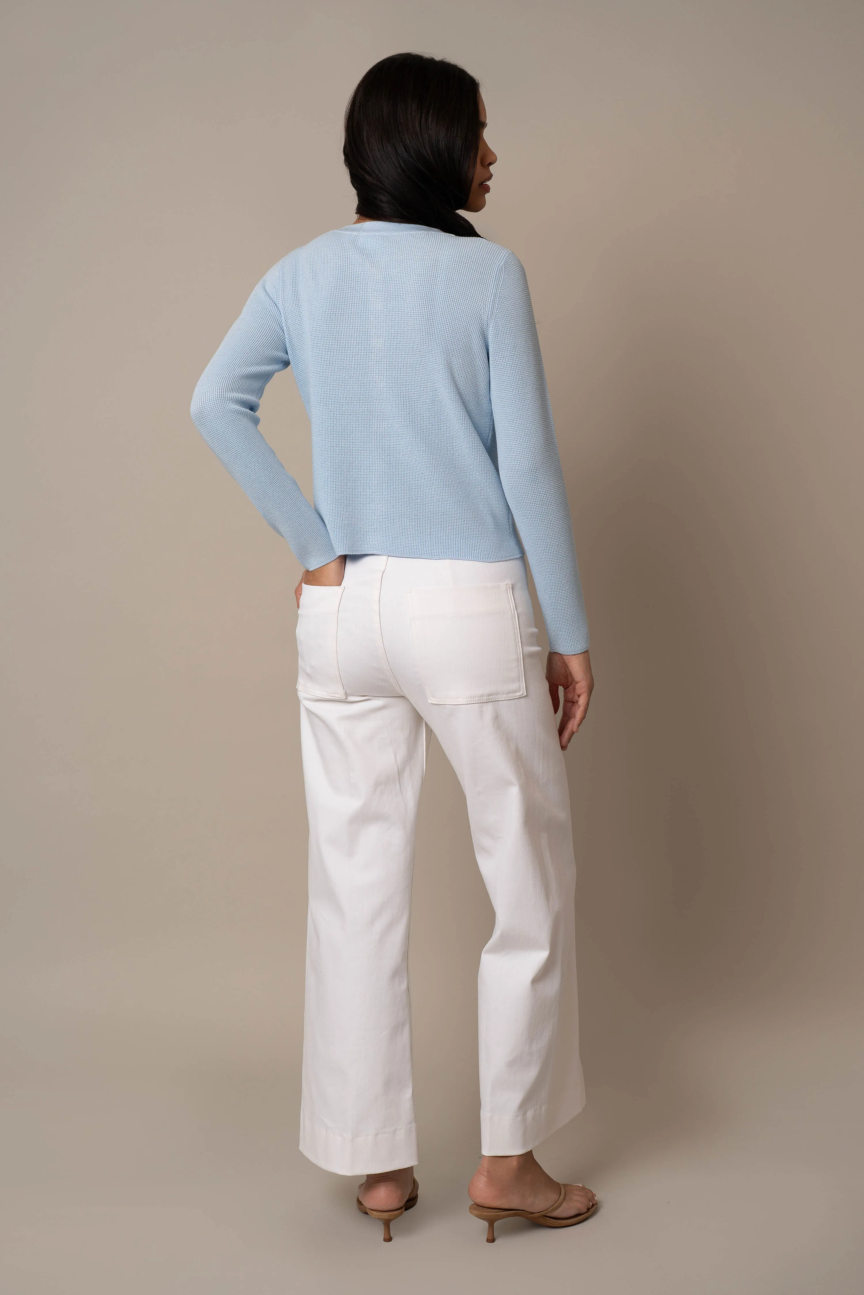 Long Sleeve Waffle Cardigan outdoor comfort