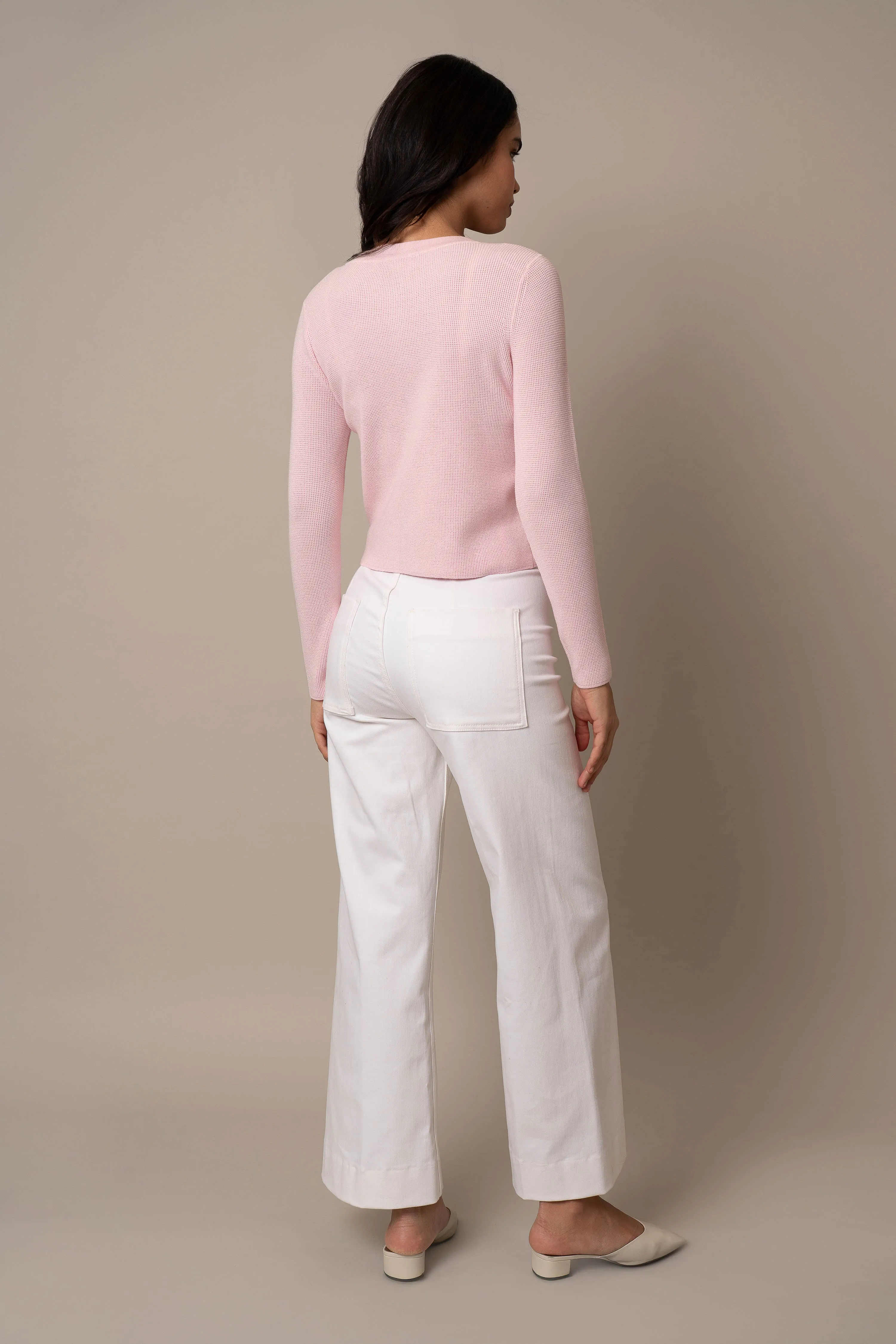 Long Sleeve Waffle Cardigan outdoor comfort