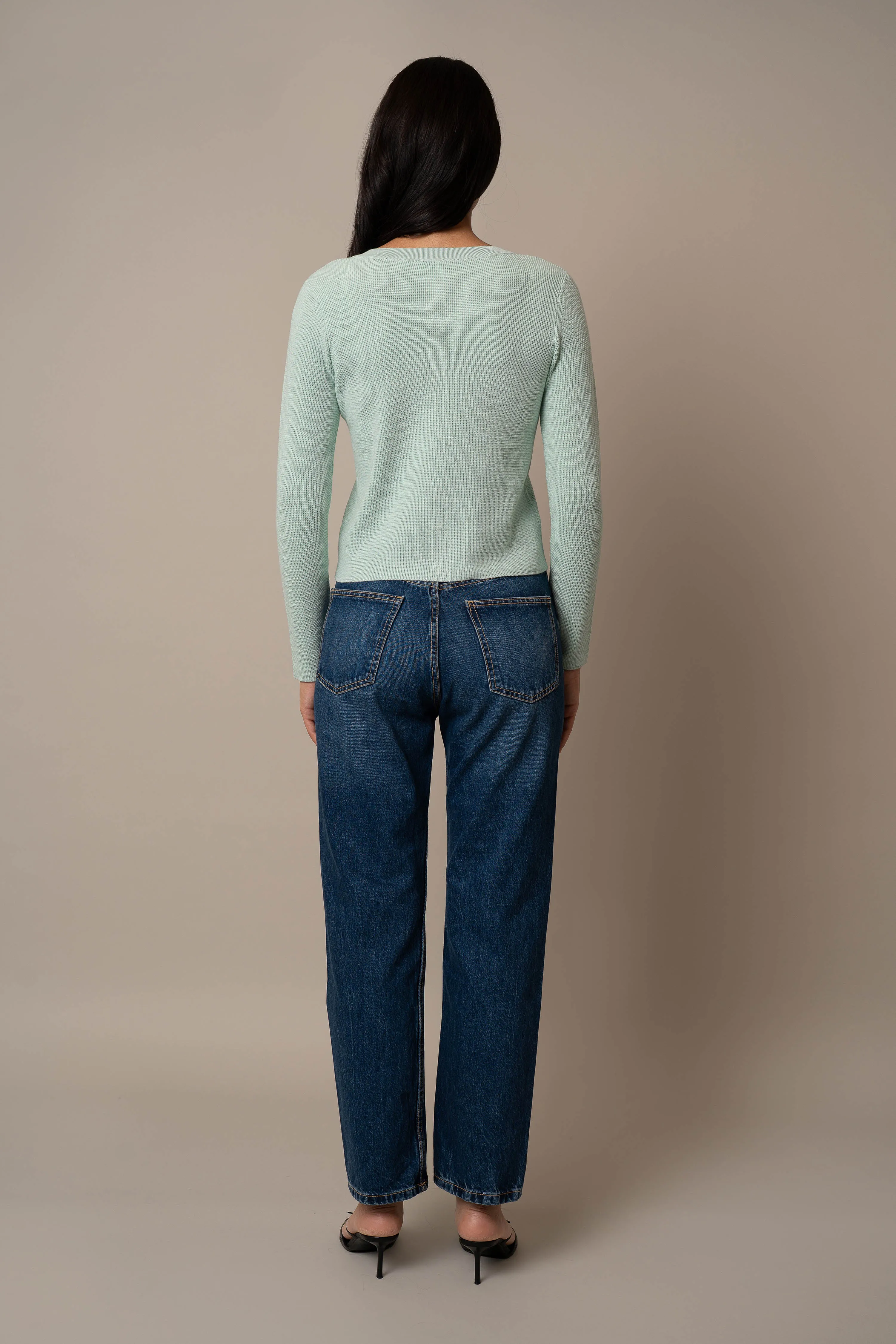 Long Sleeve Waffle Cardigan outdoor comfort