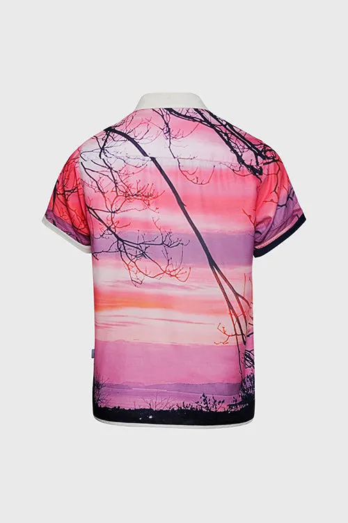 Lost in Paradise Short-sleeve Button-up Shirt team collaboration