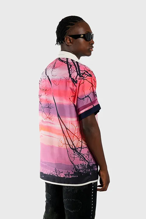Lost in Paradise Short-sleeve Button-up Shirt team collaboration
