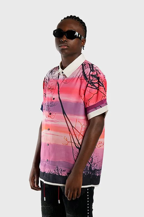 Lost in Paradise Short-sleeve Button-up Shirt team collaboration