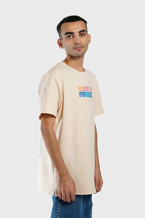 Lost in Paradise Tee slimming V-neck