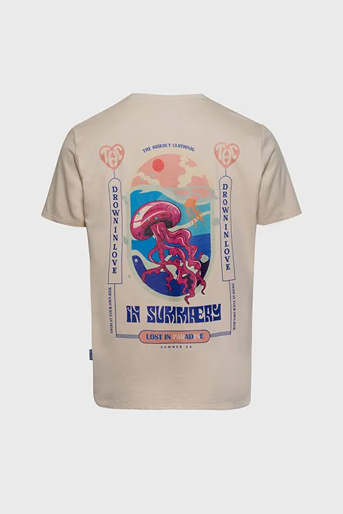 Lost in Paradise Tee slimming V-neck