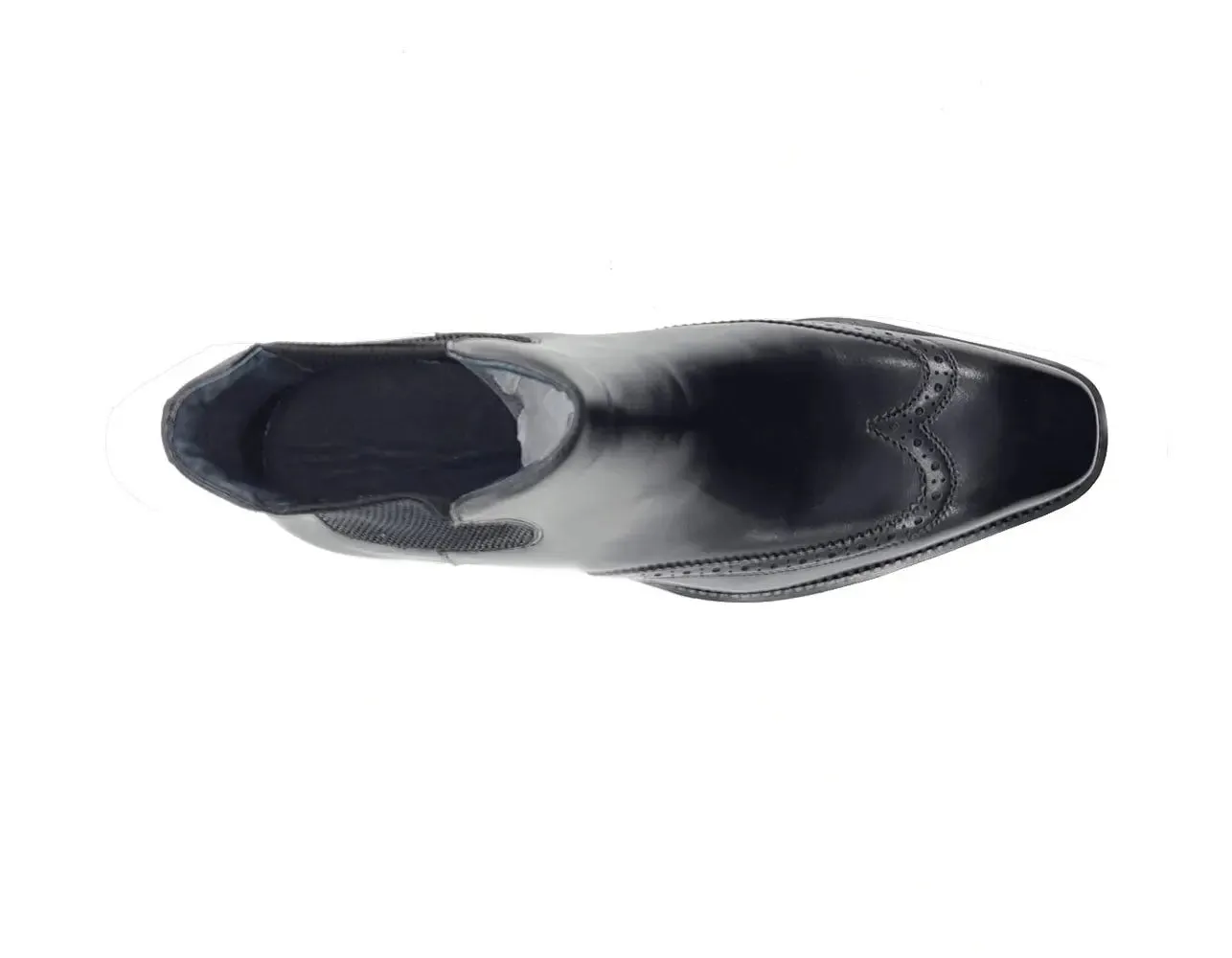 Lug Sole Chelsea Boot with Wingtip Toe weekend edge