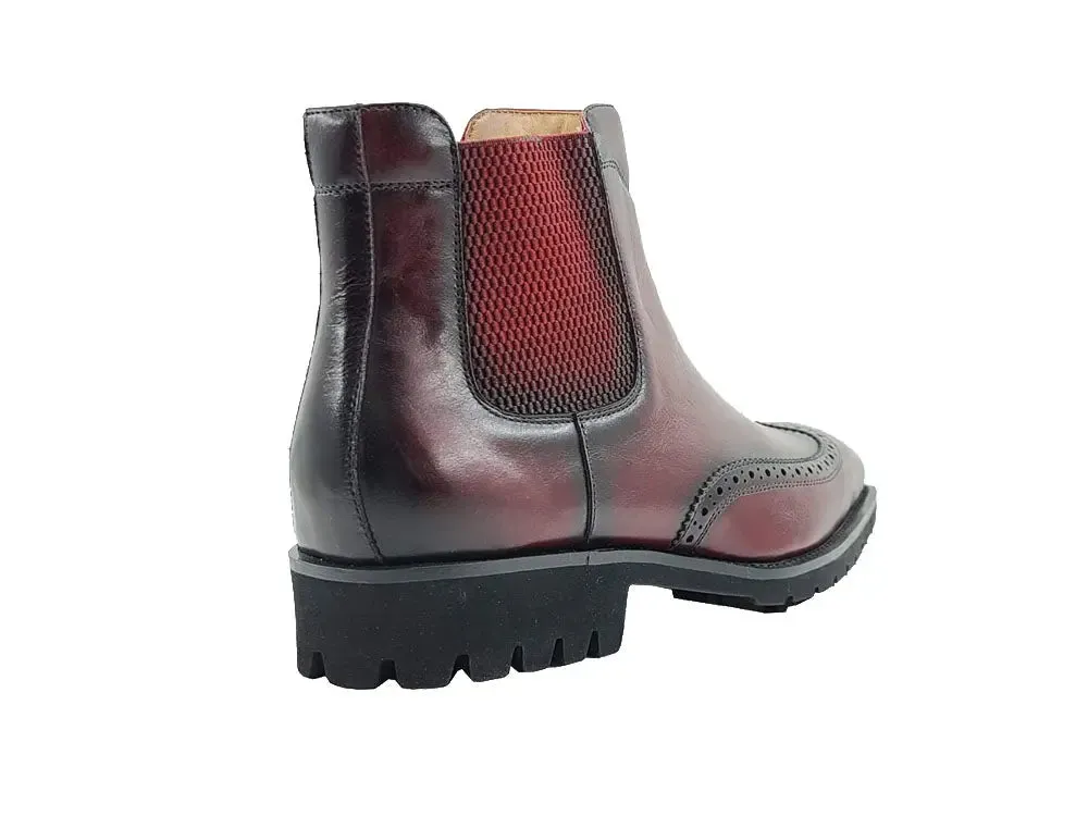 Lug Sole Chelsea Boot with Wingtip Toe weekend edge