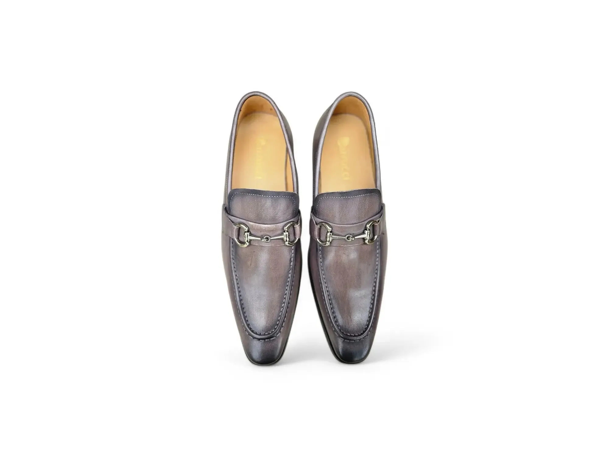 Men's Burnished Signature Buckle Loafer meet look