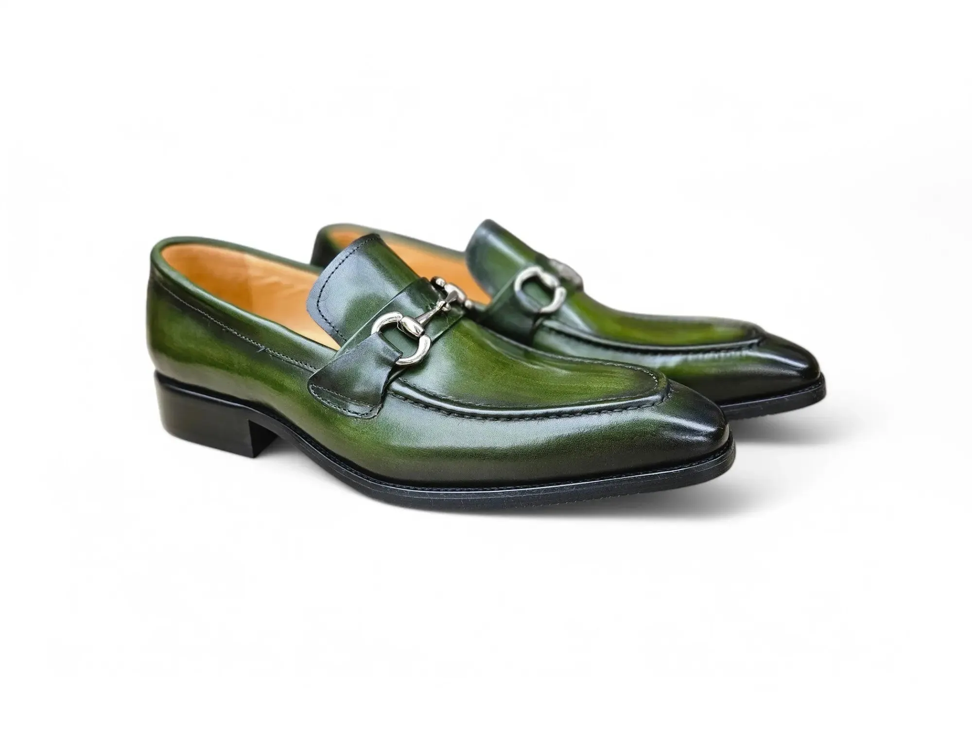 Men's Burnished Signature Buckle Loafer meet look