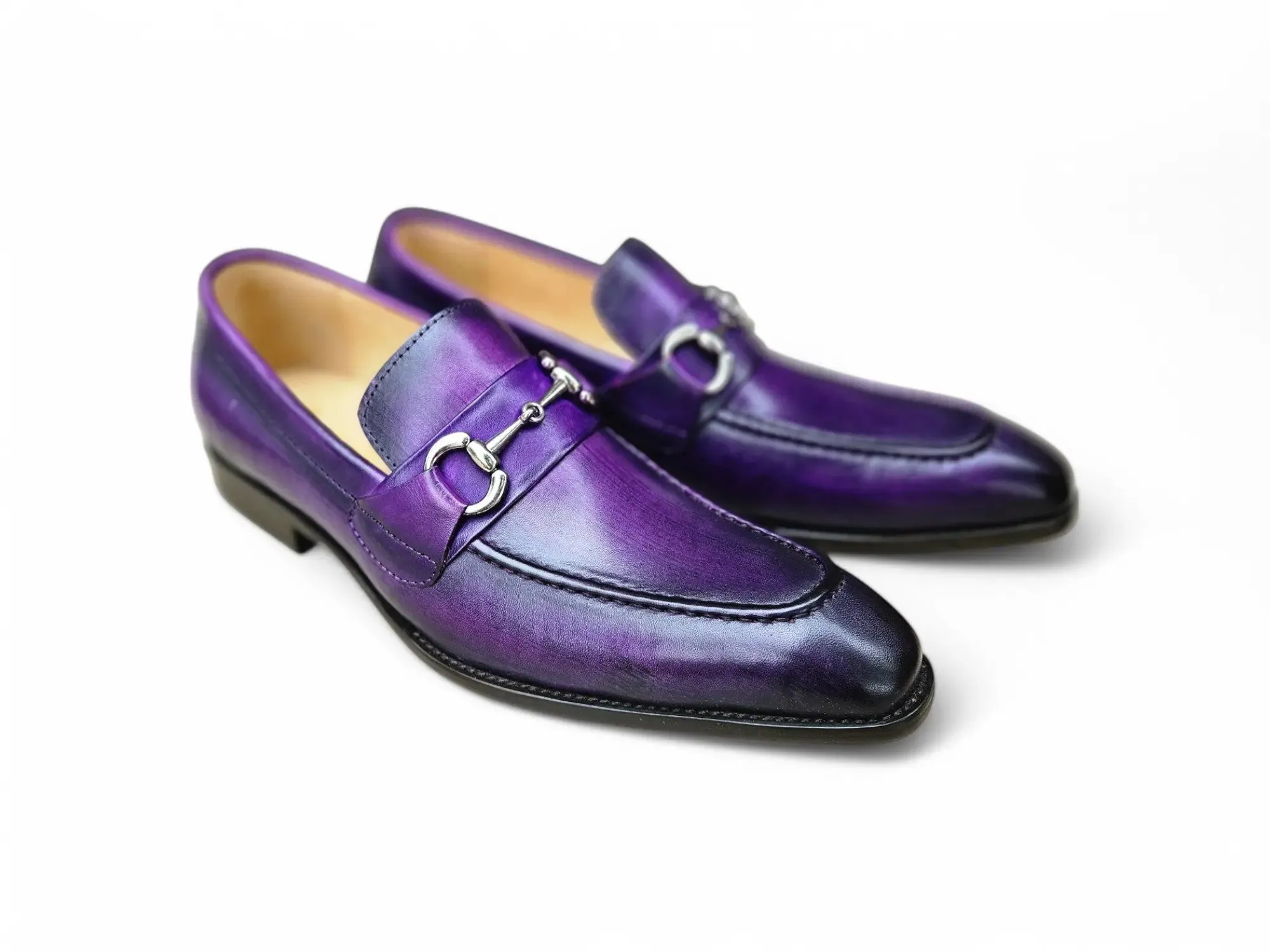 Men's Burnished Signature Buckle Loafer meet look
