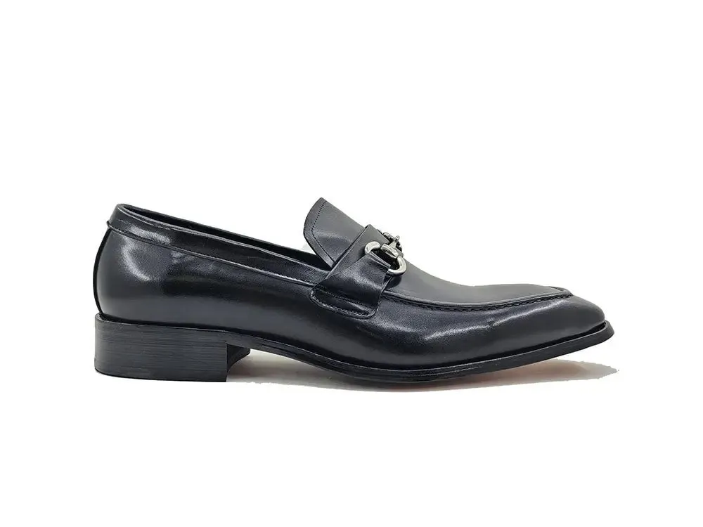 Men's Burnished Signature Buckle Loafer meet look