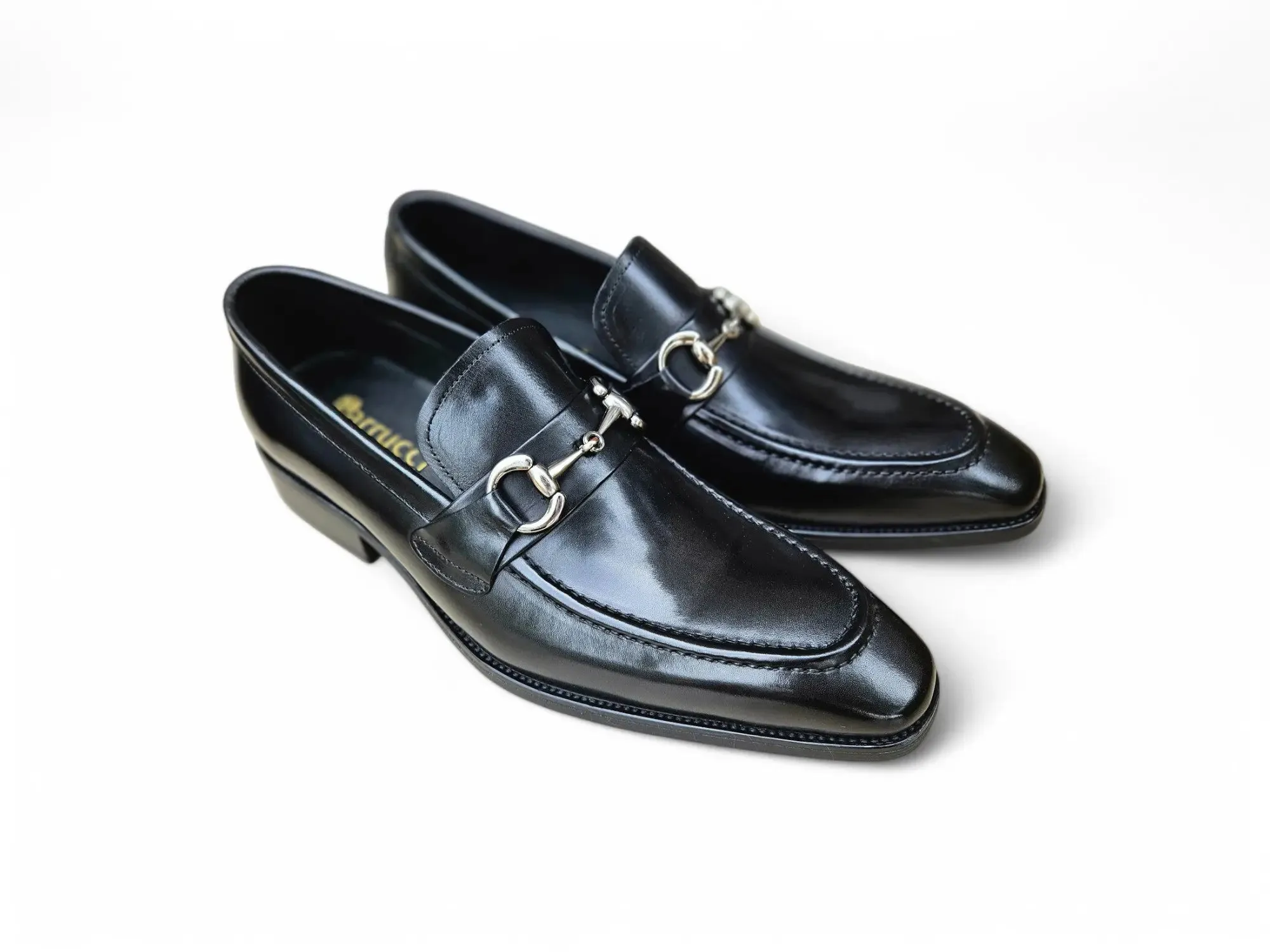 Men's Burnished Signature Buckle Loafer meet look