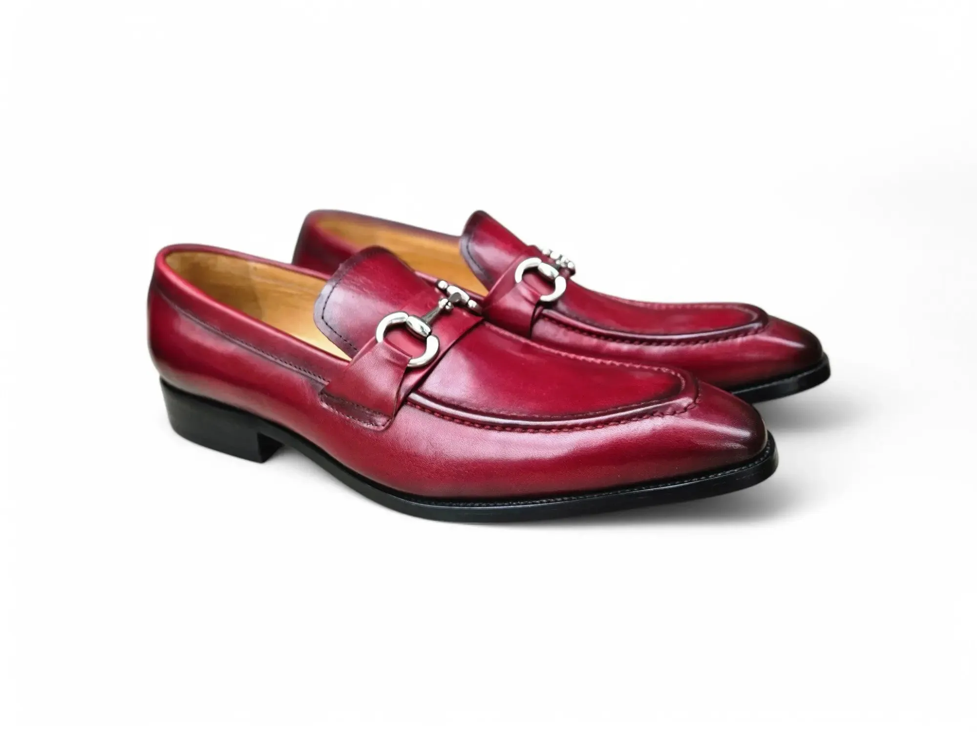 Men's Burnished Signature Buckle Loafer meet look
