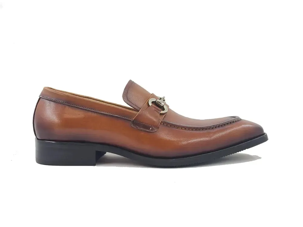 Men's Burnished Signature Buckle Loafer meet look
