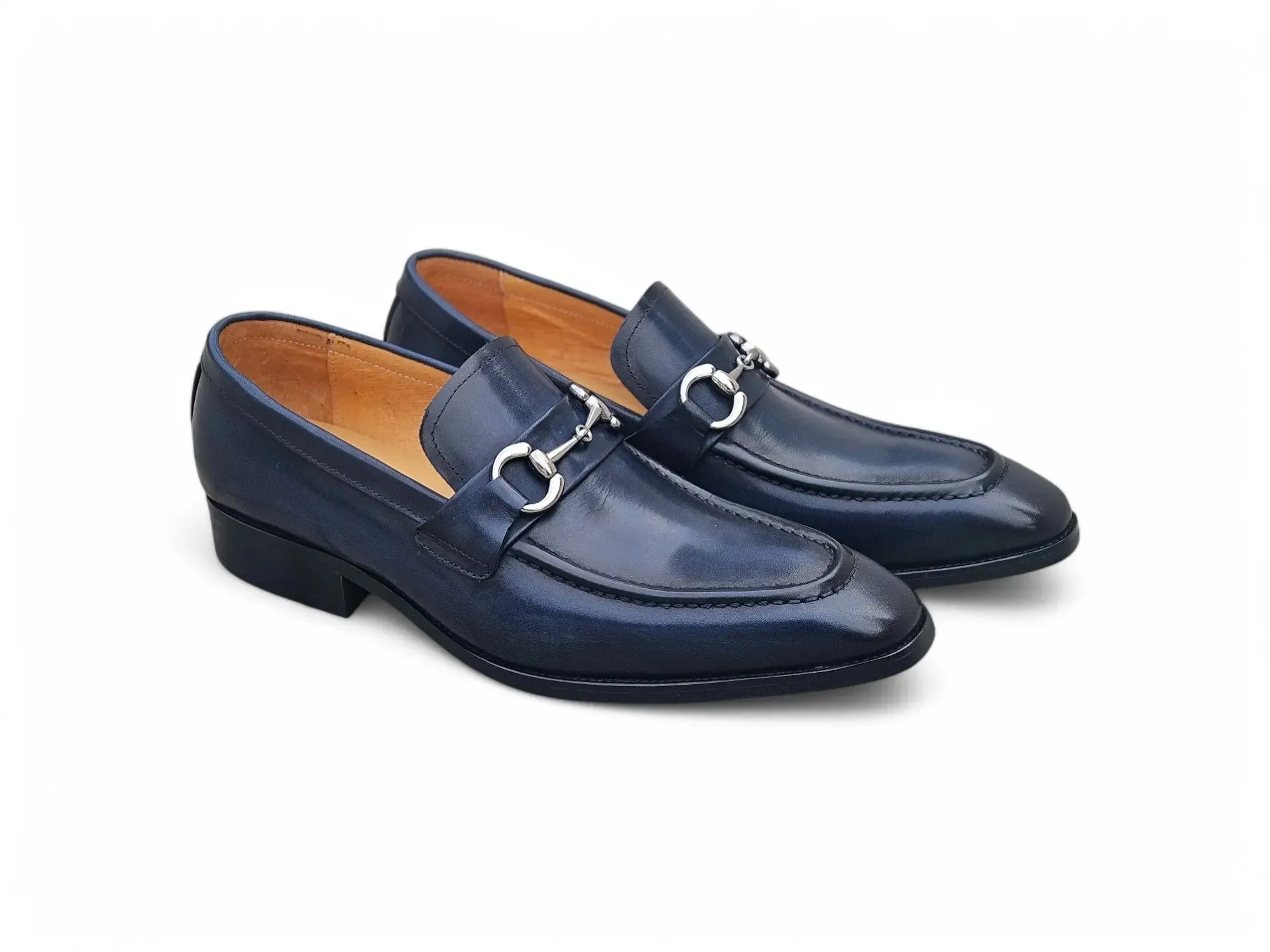Men's Burnished Signature Buckle Loafer meet look