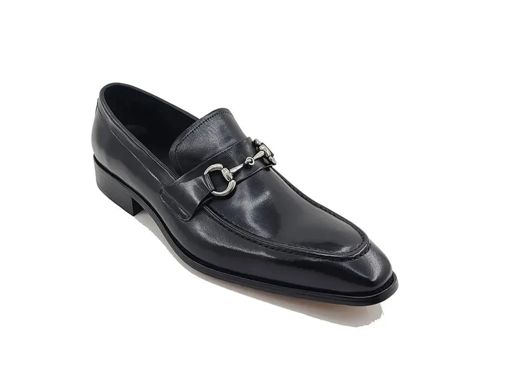 Men's Burnished Signature Buckle Loafer meet look