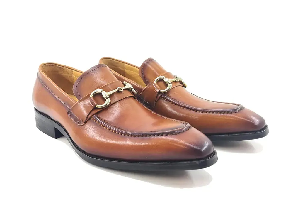 Men's Burnished Signature Buckle Loafer meet look