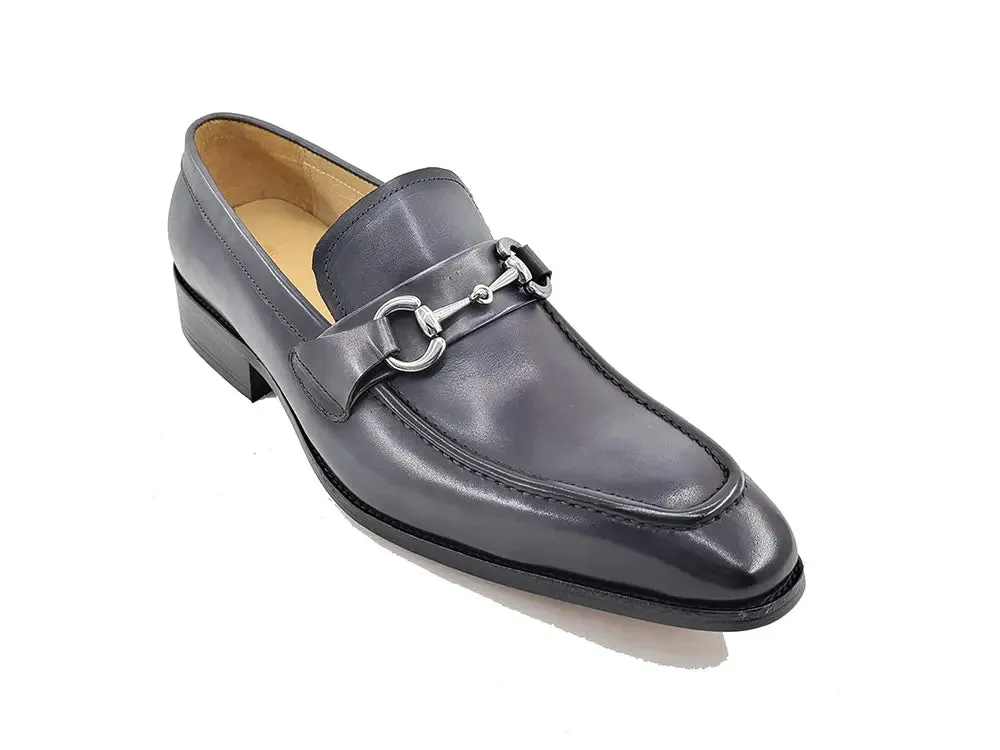 Men's Burnished Signature Buckle Loafer meet look